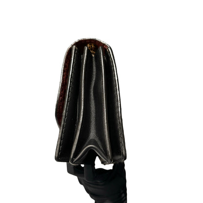 Used MARC JACOBS Snake Skin Chain Shoulder Shoulder Bag Brown