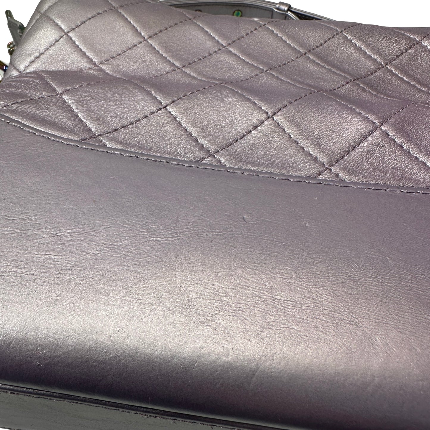 Used CHANEL Gabrielle Shoulder Bag Light purple Rainble HW