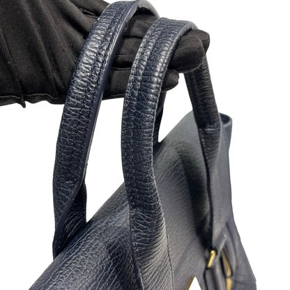 Used 3.1 PHILLIP LIM Textured Leather Pashli Satchel Blue， GHW