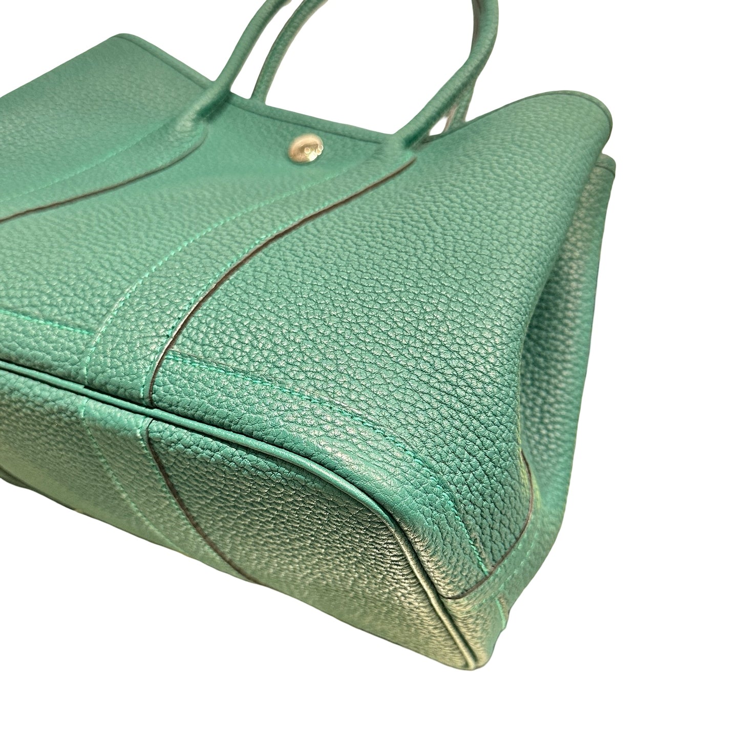 Used HERMÈS TC GP 30 Handbag PHW Green