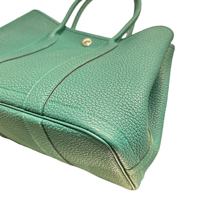 Used HERMÈS TC GP 30 Handbag PHW Green