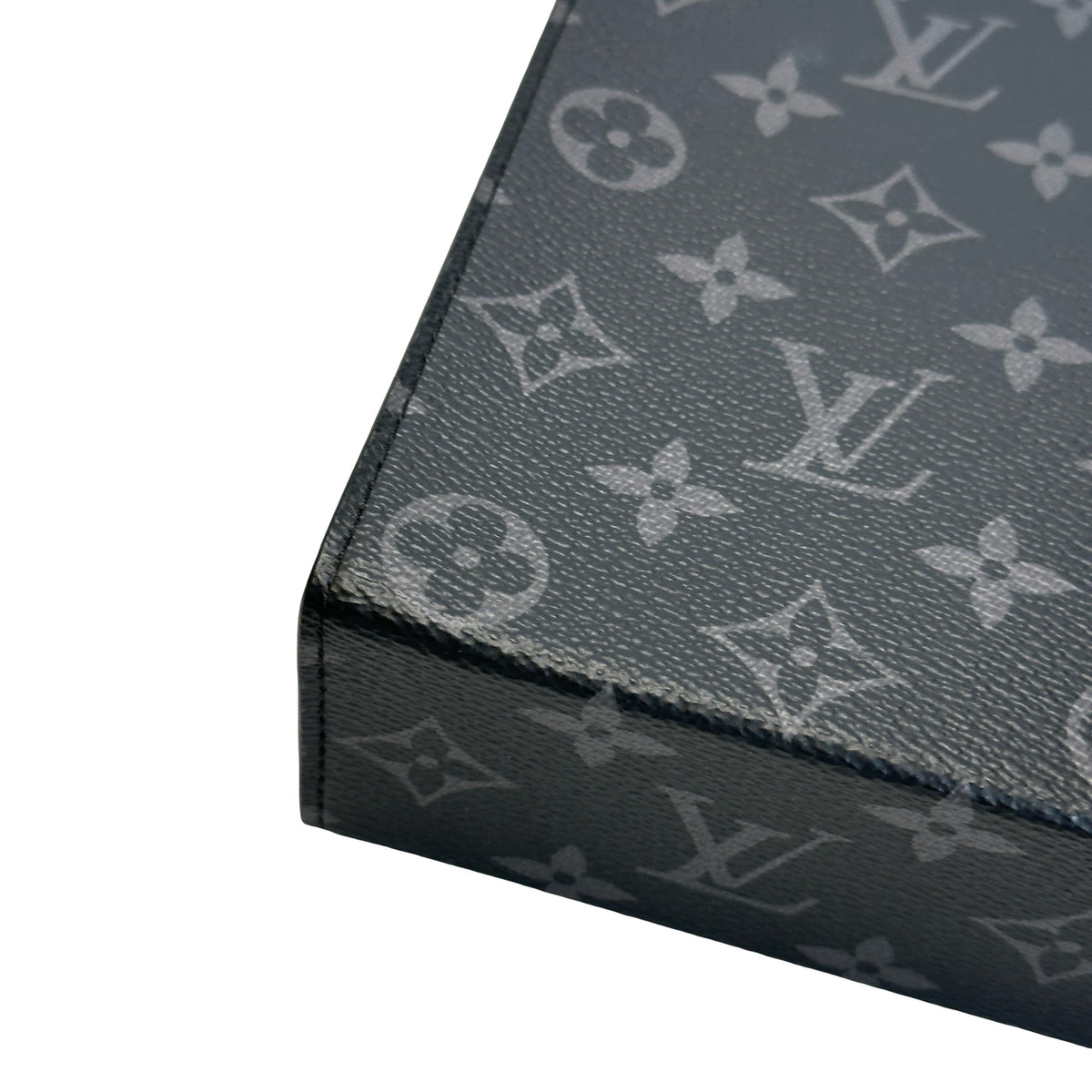 Used LOUIS VUITTON Monogram Eclipse Monogram Eclipse Watch Box Box Black Grey