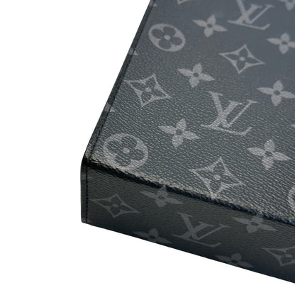Used LOUIS VUITTON Monogram Eclipse Monogram Eclipse Watch Box Box Black Grey
