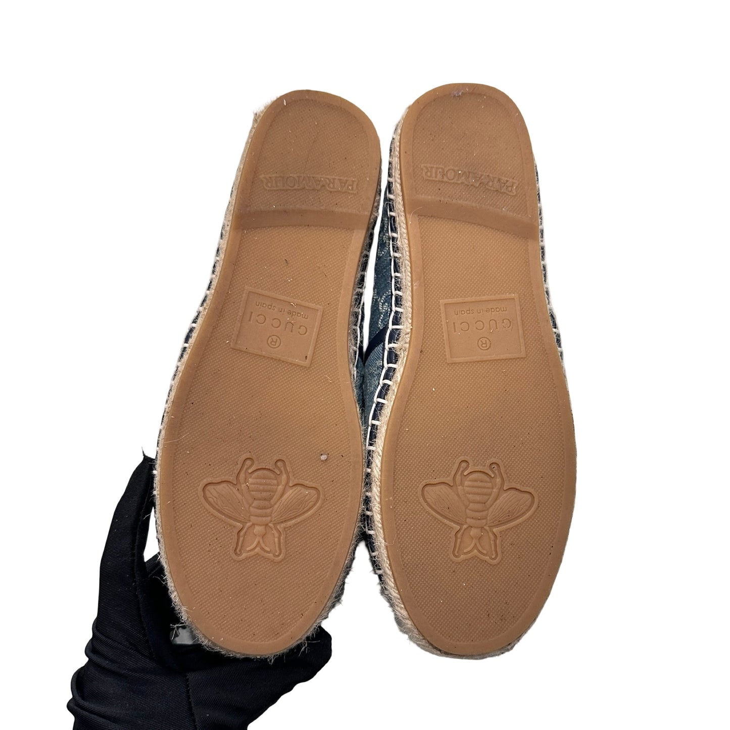 Used GUCCI DENIM SHOES Shoes Blue
