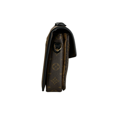 Used LOUIS VUITTON Monogram Monogram Reverse Pochette Metis Crossbody Bag Brown Light Brown