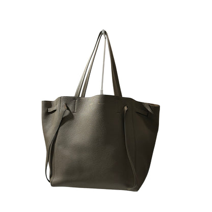 Used Céline Cabas Phantom Tote Bag Brown GHW