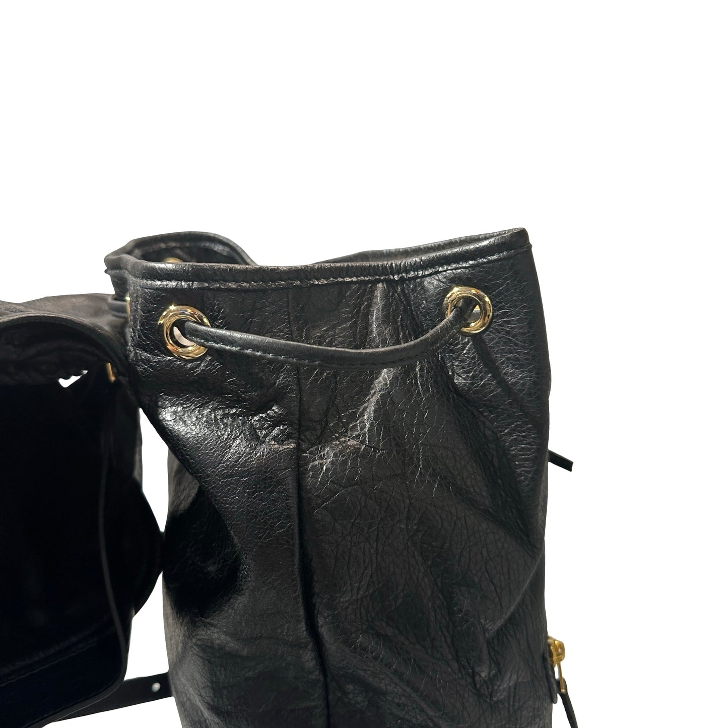 Used BALENCIAGA Backpack Black GHW
