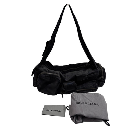Used BALENCIAGA Solid Explorer Belt Bag Belt bag Black