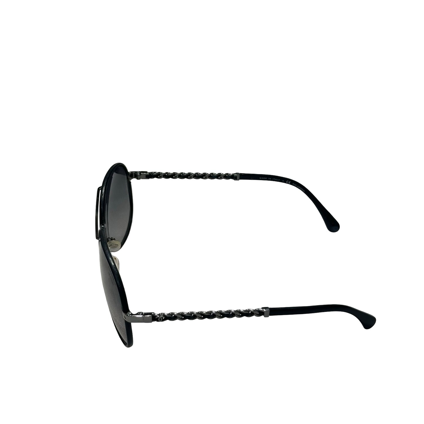 Used CHANEL Sunglasses SUNGLASSES Black