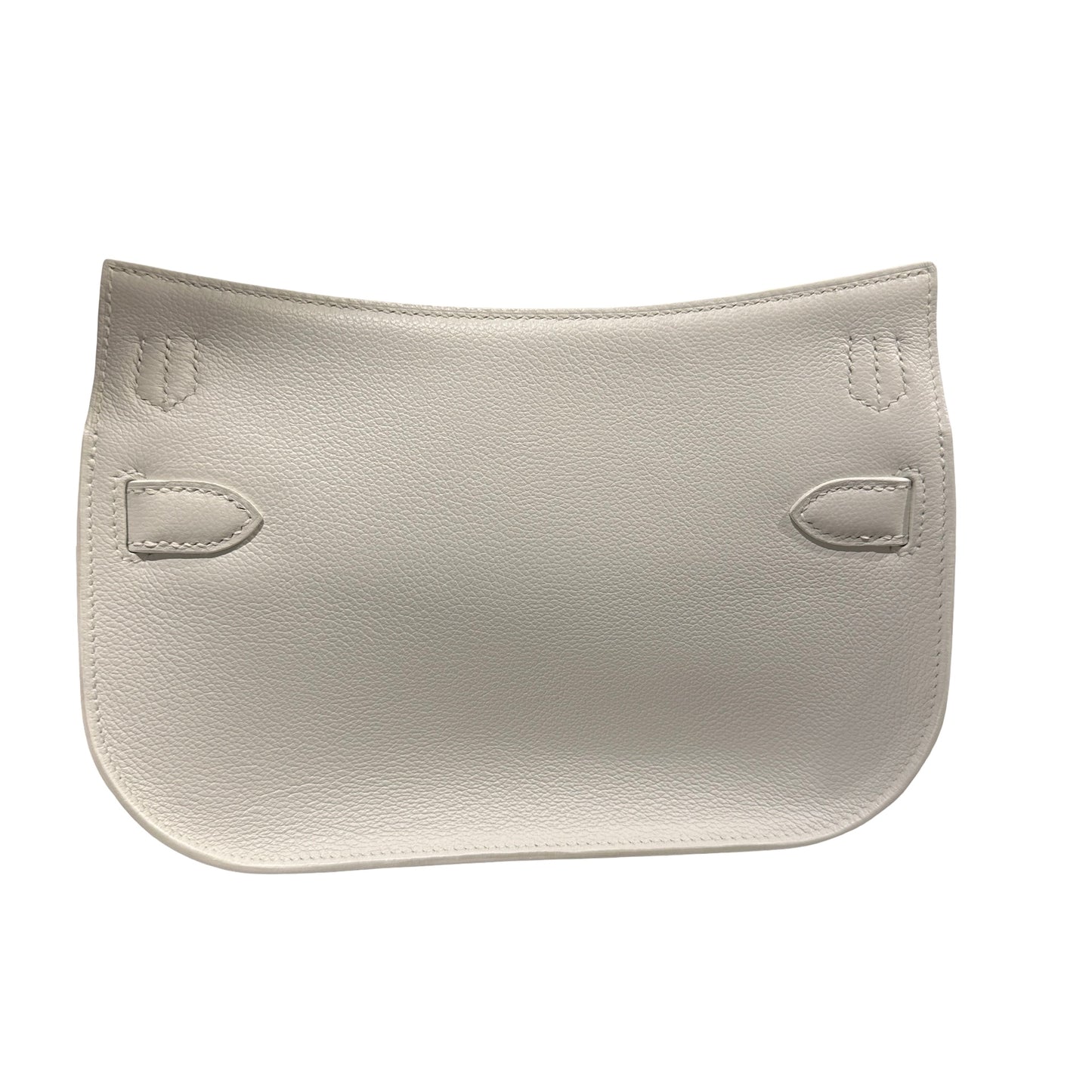 Used HERMES Evercolor Mini Jypsiere Cross body bag White GHW