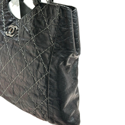 Used CHANEL Tote Bag Black PHW