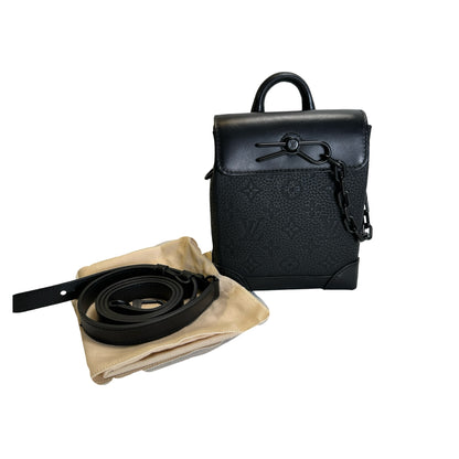Used LOUIS VUITTON Monogram Leather Shoulder bag Backpack Black