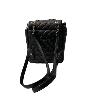 Used CHANEL Lambskin Leather Backpack