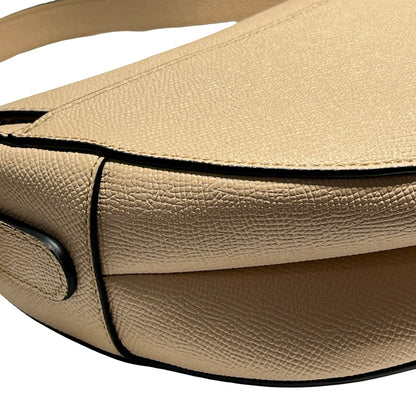 Used Dior Saddle Shoulder Bag Beige GHW