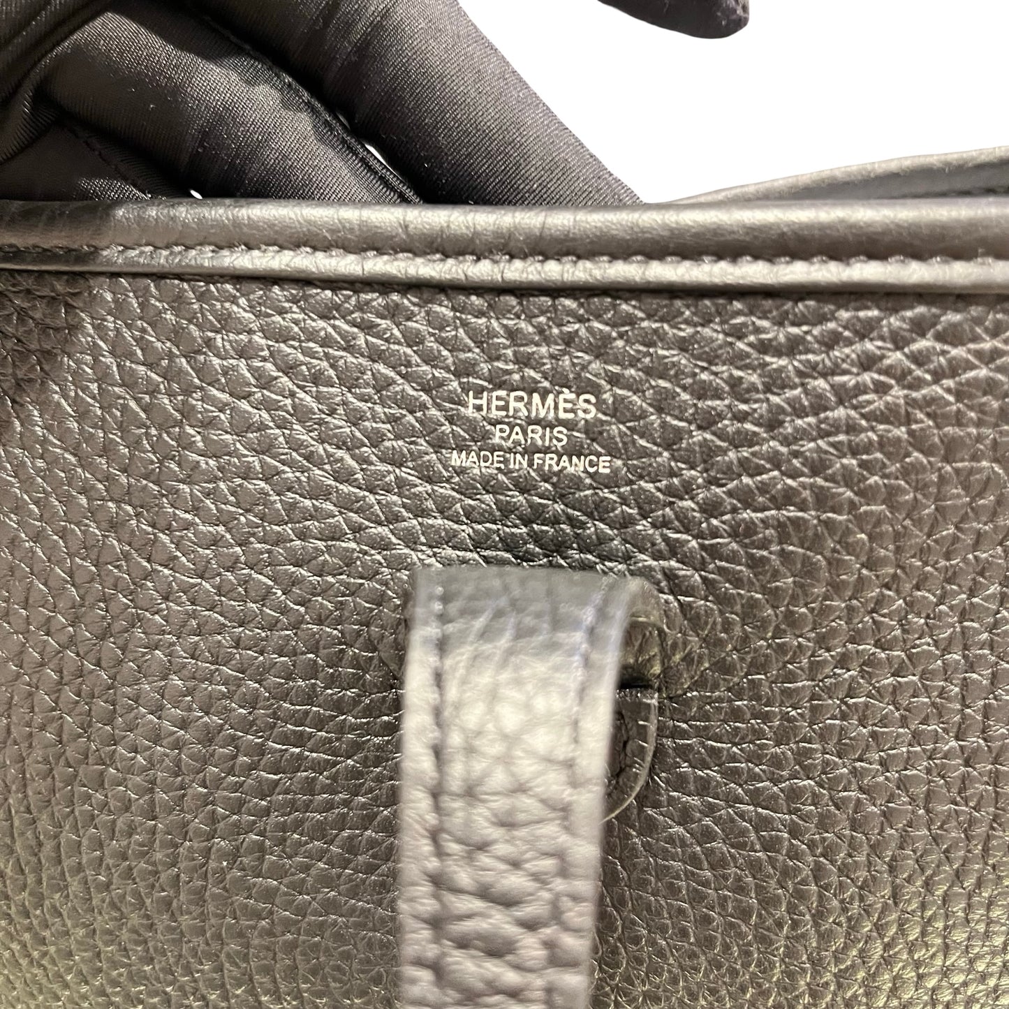 Used Hermès Evelyne Cross Body Bag Black PHW