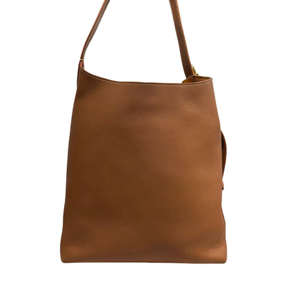 Used LOUIS VUITTON Monogram Leather Low Key Hobo Handbag Brown