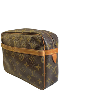 Used LOUIS VUITTON Monogram Canvas Monogram Trocadero Crossbody Bag Brown