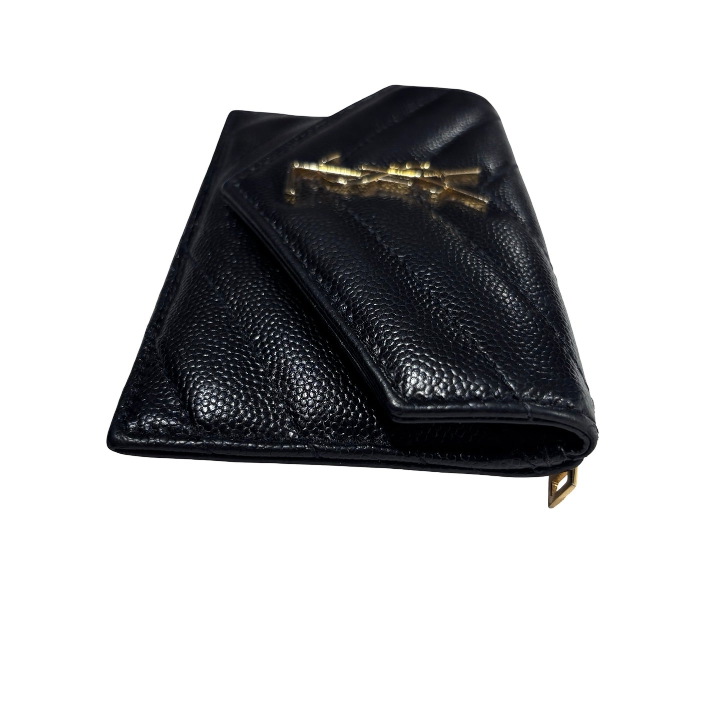Saint Laurent Wallet Black GHW