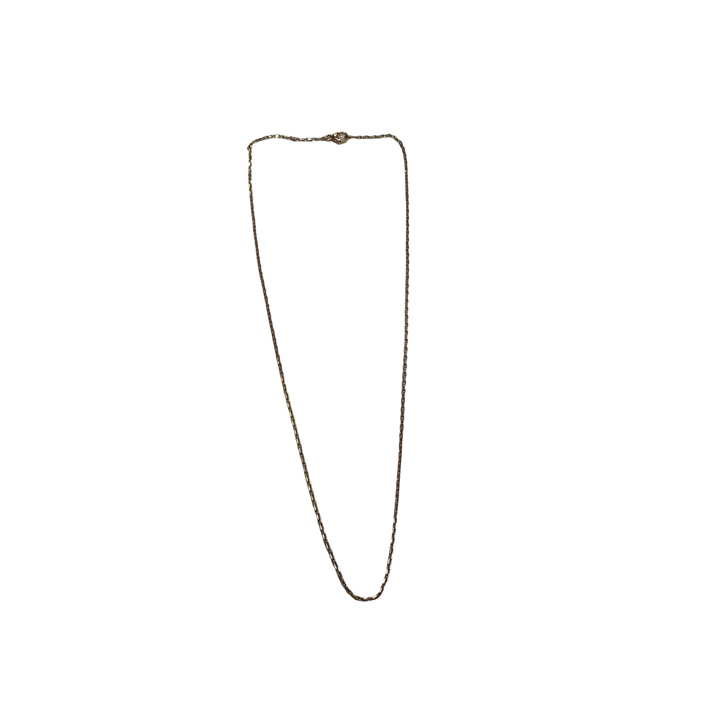 Used HERMES Metal Necklace Neeklace Gold