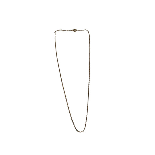 Used HERMES Metal Necklace Neeklace Gold