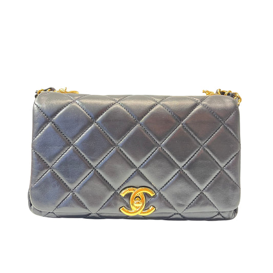 Used Chanel Lambskin Leather Cross Body Bag