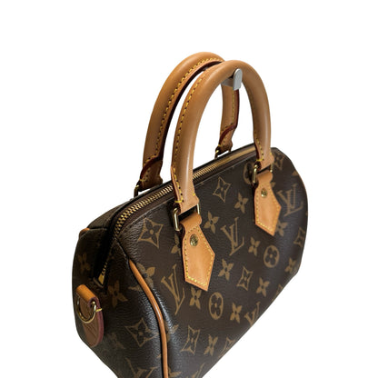 Used LOUIS VUITTON Monogram Canvas Speedy 25 Bandoulière Handbag Brown