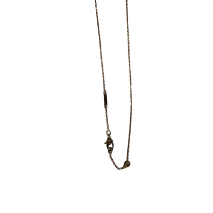 Used VAN CLEEF & ARPELS White Mother of Pearl Yellow Gold Vintage Alhambra Necklace Gold White