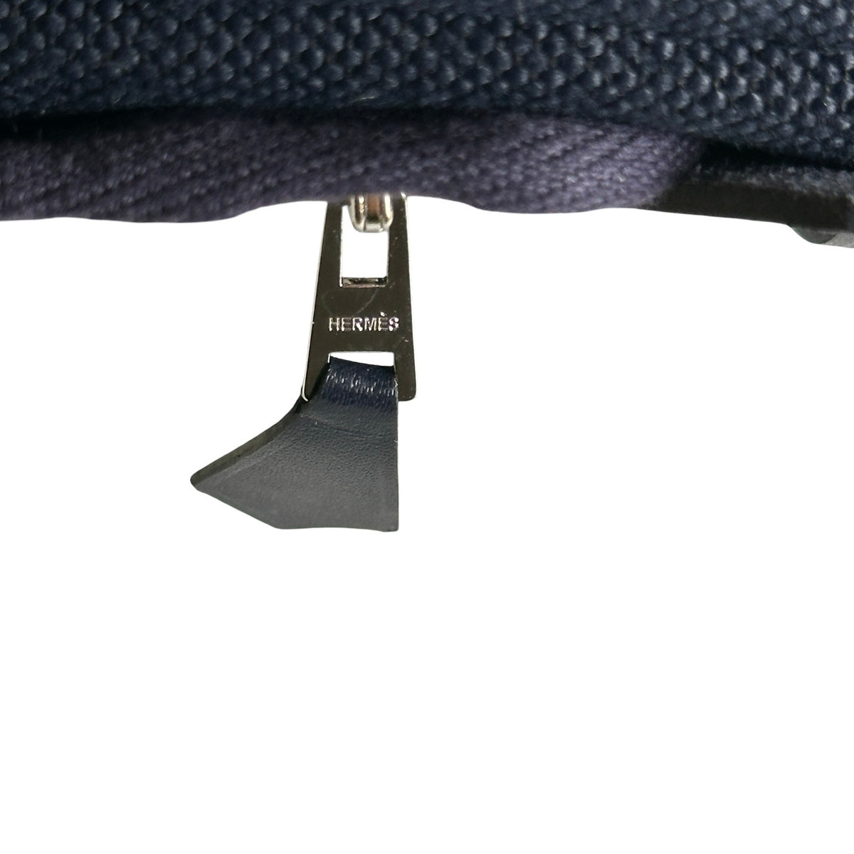 Brand New HERMES Canvas Leather Mini Herbag Handbag Navy PHW