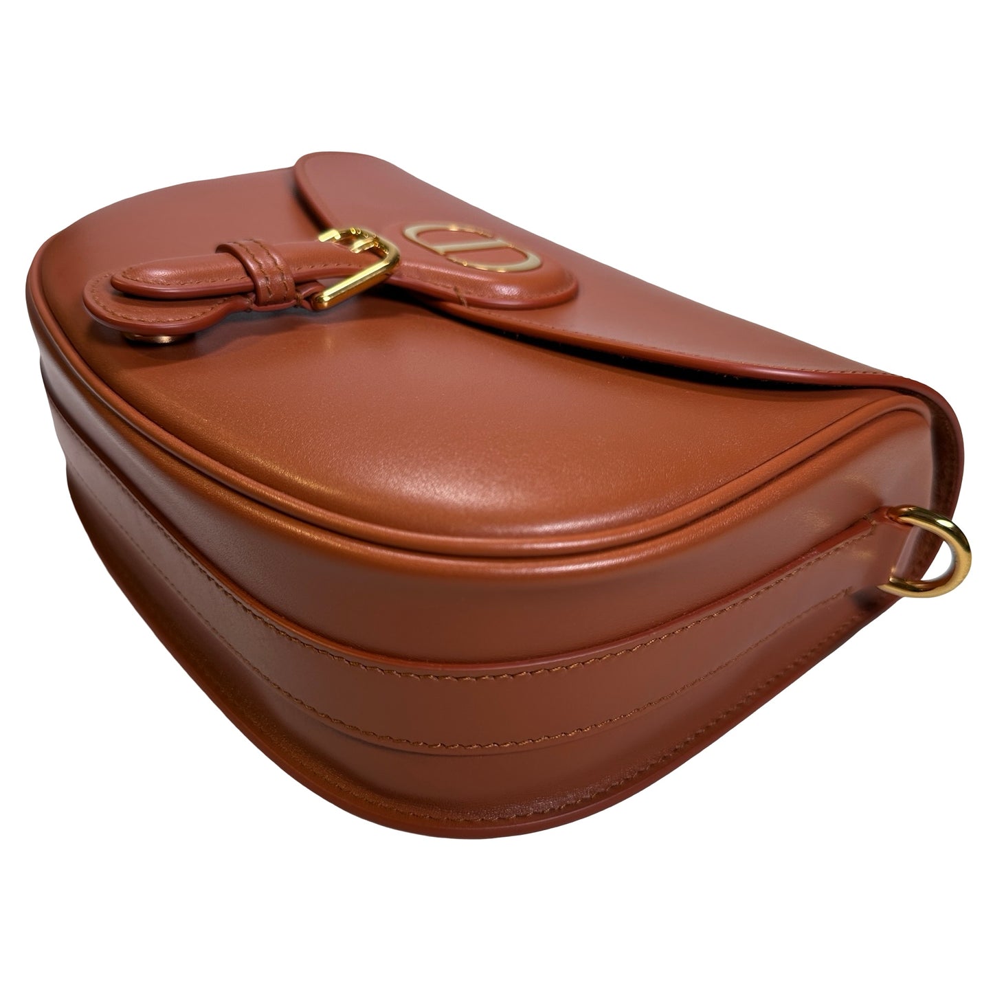 Used DIOR Calfskin Bobby Crossbody Bag Brown