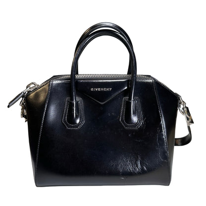Used GIVENCHY Smooth Leather Antigona Handbag Black