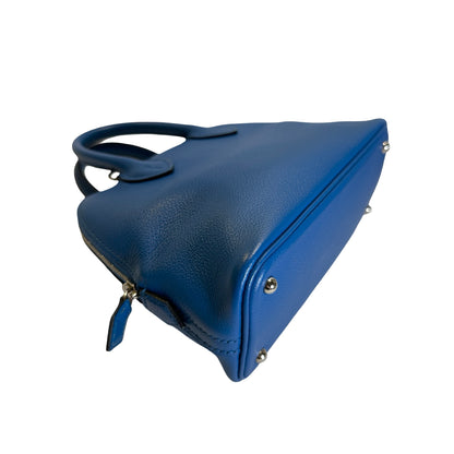Used HERMES Epsom leather Bolide Mini Handbag Blue