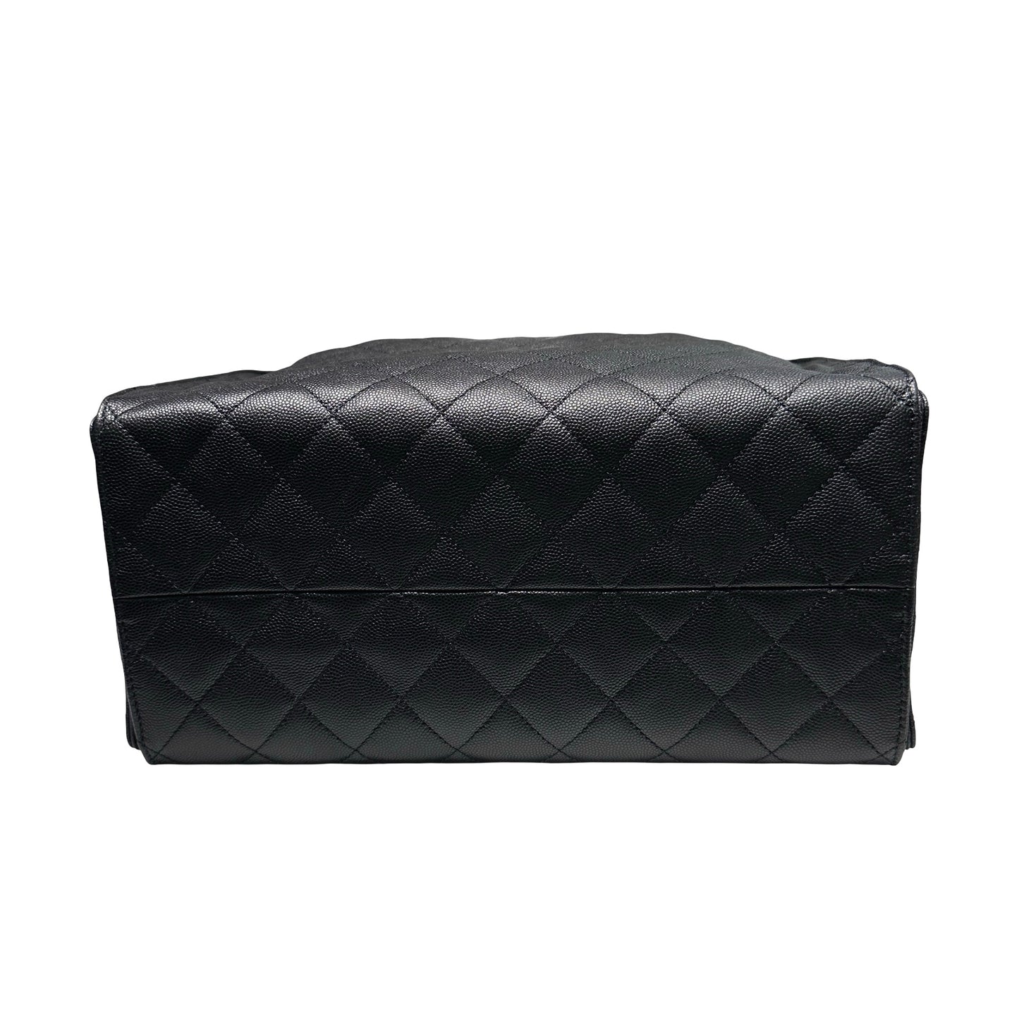 New Chanel 25 Medium Chain Shoulder Bag Black GHW