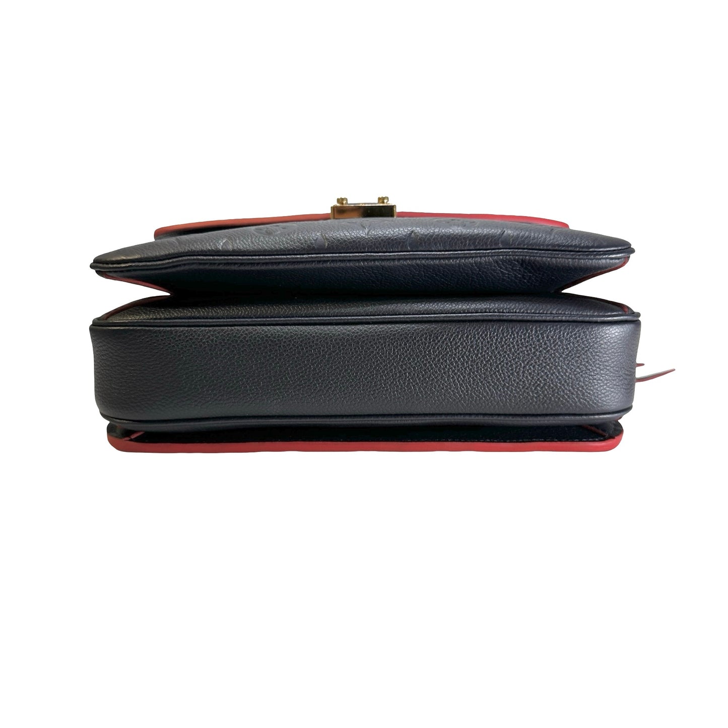 LOUIS VUITTON Monogram Empreinte Pochette Metis Crossbody Bag Navy Blue Red GHW