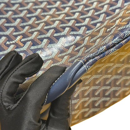 Used GOYARD Goyardine Saint Louis Tote Bag Navy