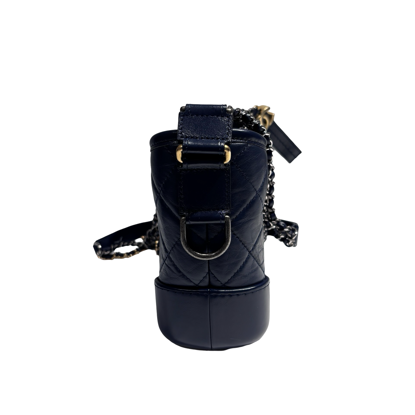 CHANEL GABRIELLE SMALL NAVY CHAIN SHOULDER BAG[3000221]