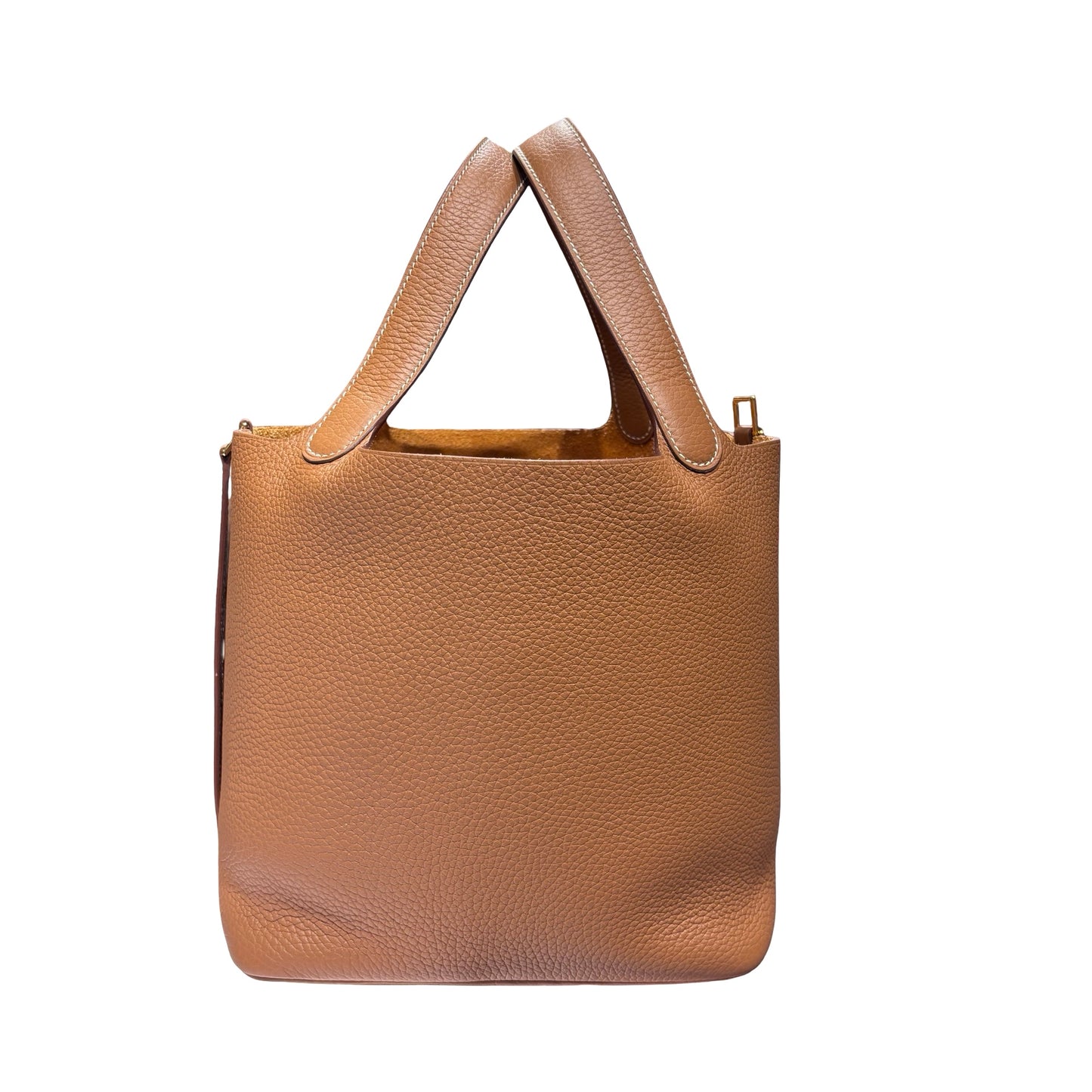 Used HERMÈS TC Picotin 22 Bucket Bag Gold (37) GHW