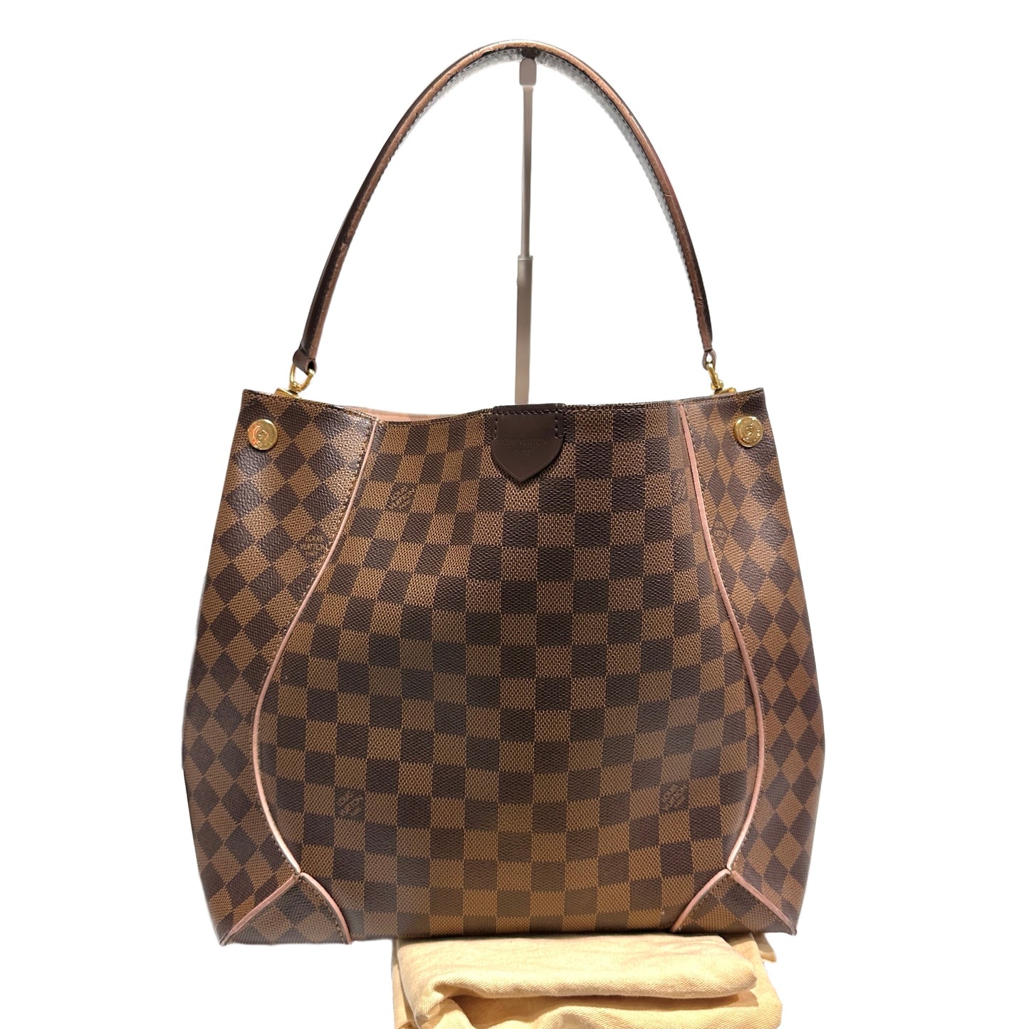 Used LOUIS VUITTON Monogram coated canvas Damier Cassa Hobo Shoulder Bag Brown GHW