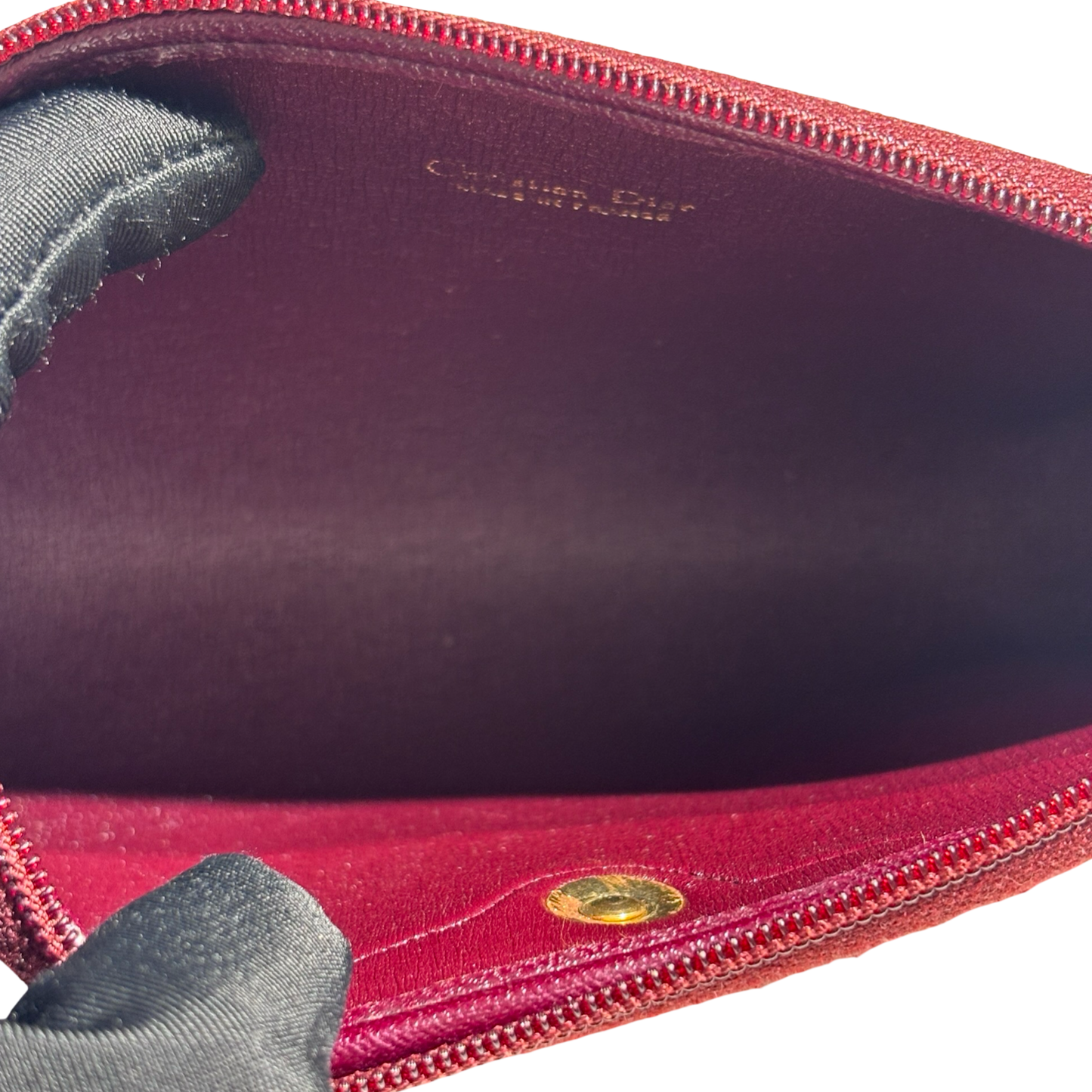 DIOR OBLIQUE VINTAGE CLUTCH RED HANDBAG [3000516]