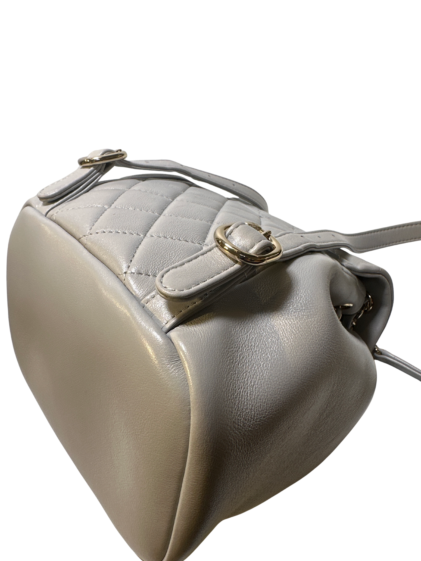 Used CHANEL Duma small Backpack (Rucksack) Grey GHW