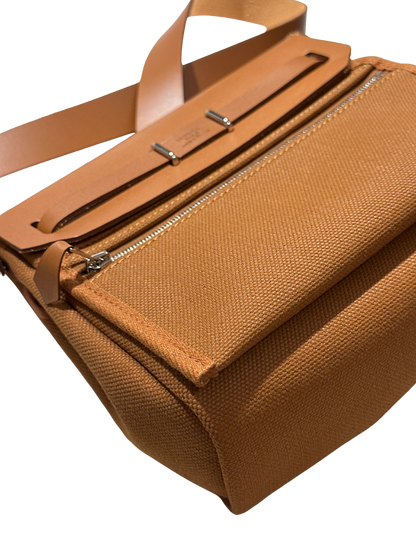 Brand New HERMES Mini Herbag Shoulder Bag Gold PHW