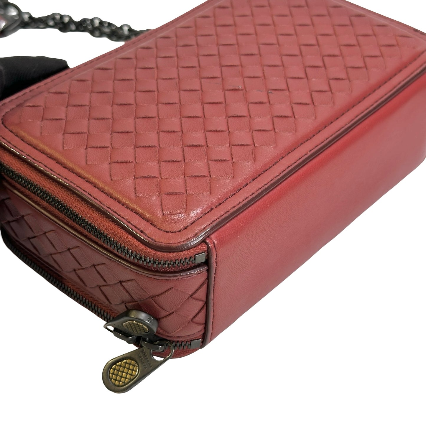 Used BOTTEGA VENETA Intrecciato Intrecciato Camera Bag Camera Bag Burgundy