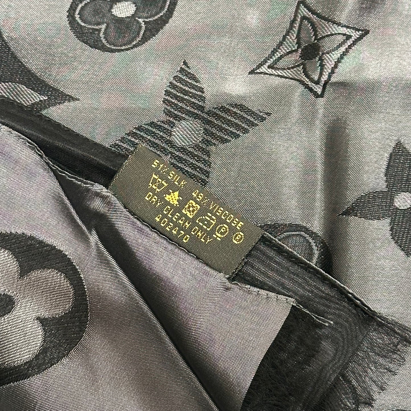 LV SCARF BLACK WHITE [3001206]
