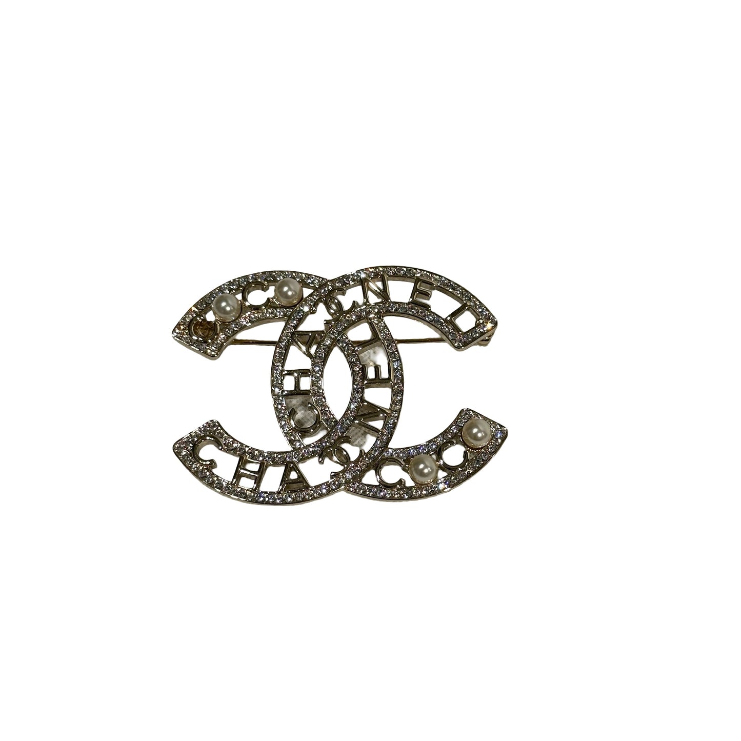 Used CHANEL Pearl Brooch Accessories GHW