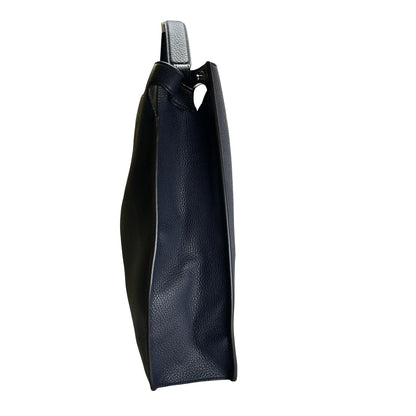 Used FENDI Leather Peekaboo Handbag Navy