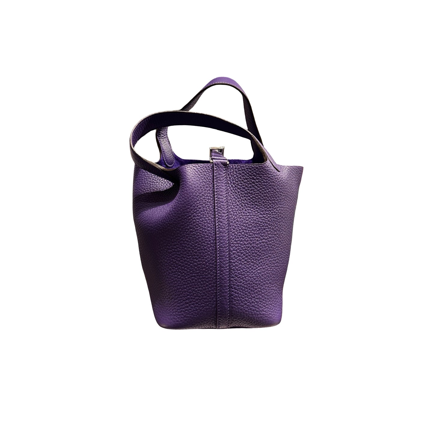 New Hermès Picotin 18 Bucket Bag Purple PHW X3