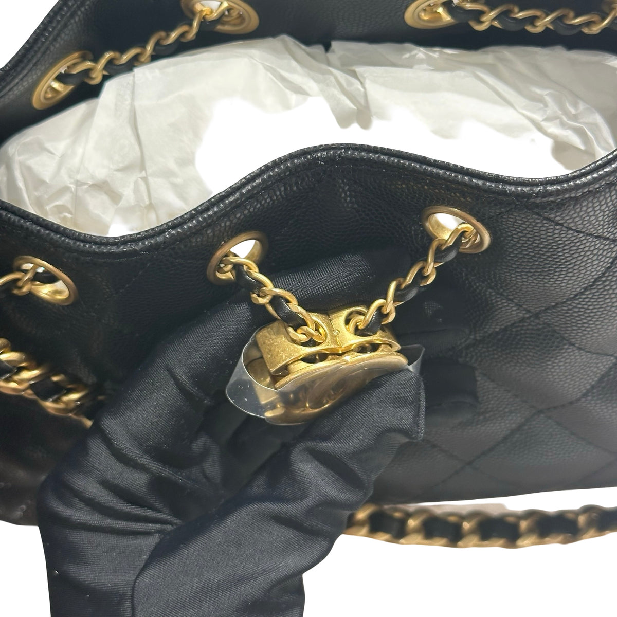 Brand New CHANEL Mini 25 Bag Shoulder Bag Black GHW