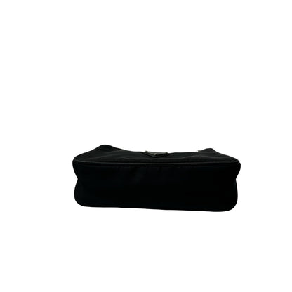 Used PRADA Re-nylon Re-edition 2005 Chain Shoulder Bag Black PHW