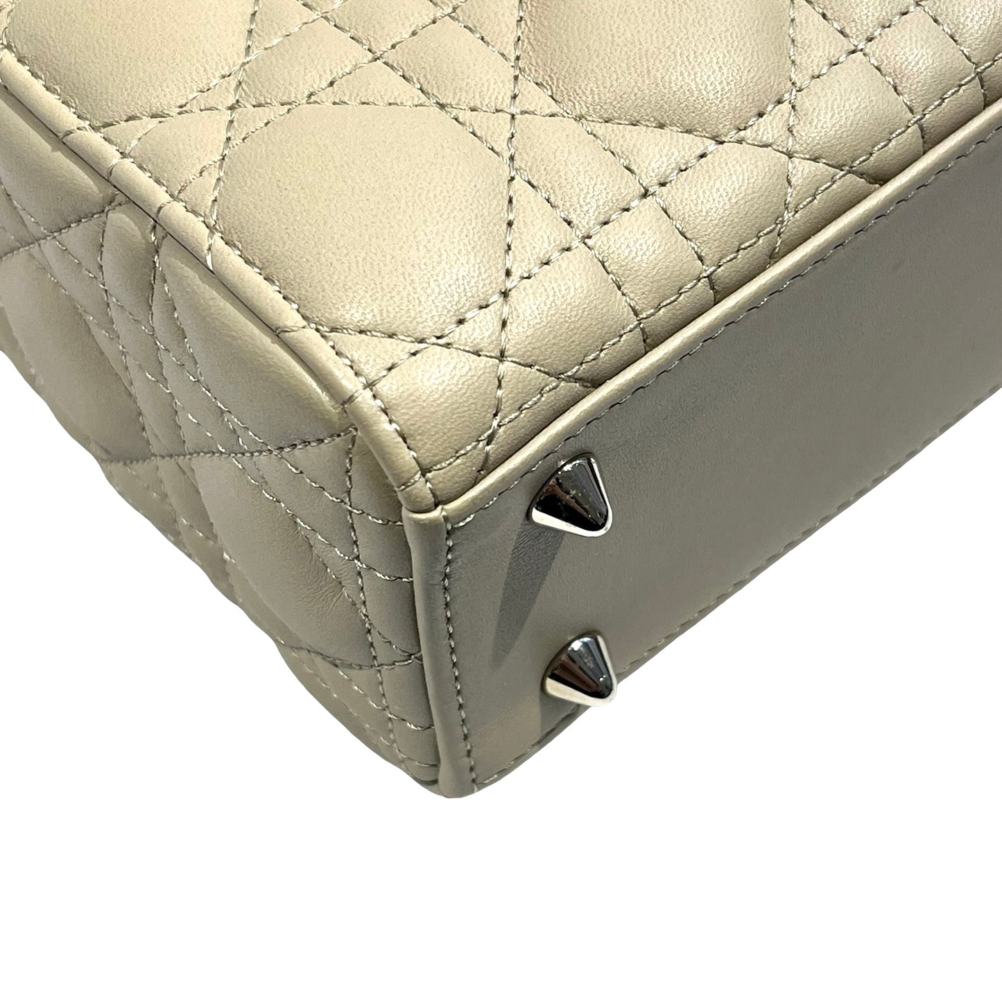 Used DIOR Lady Dior Handbag Beige