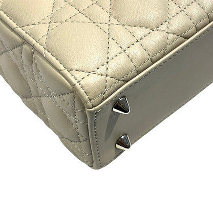 Used DIOR Lady Dior Handbag Beige