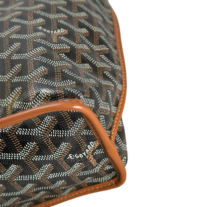 Used GOYARD Goyardine Canvas Artois Tote Bag Black Brown